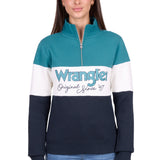 Wrangler Womens Dana 1/4 Zip Pullover - Navy/Team