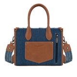 Wrangler Denim Patchwork Crossbody Bag - Denim