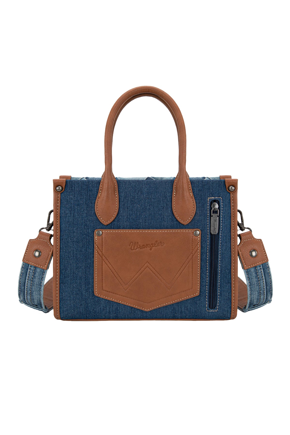 Wrangler Denim Patchwork Crossbody Bag - Denim