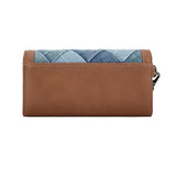 Wrangler Denim Patchwork Wallet - Denim