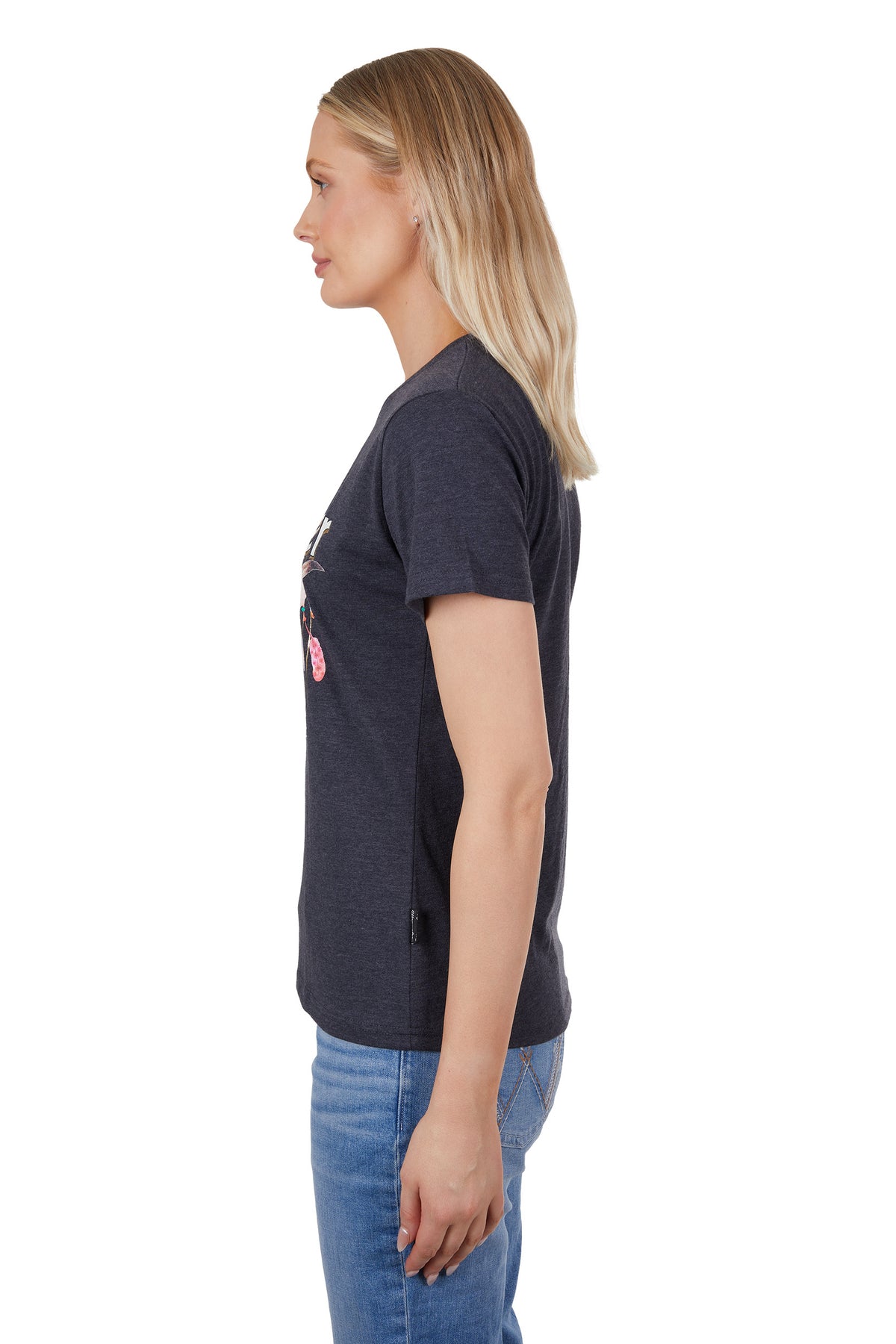 Wrangler Womens Jayde Tee - Charcoal Marle