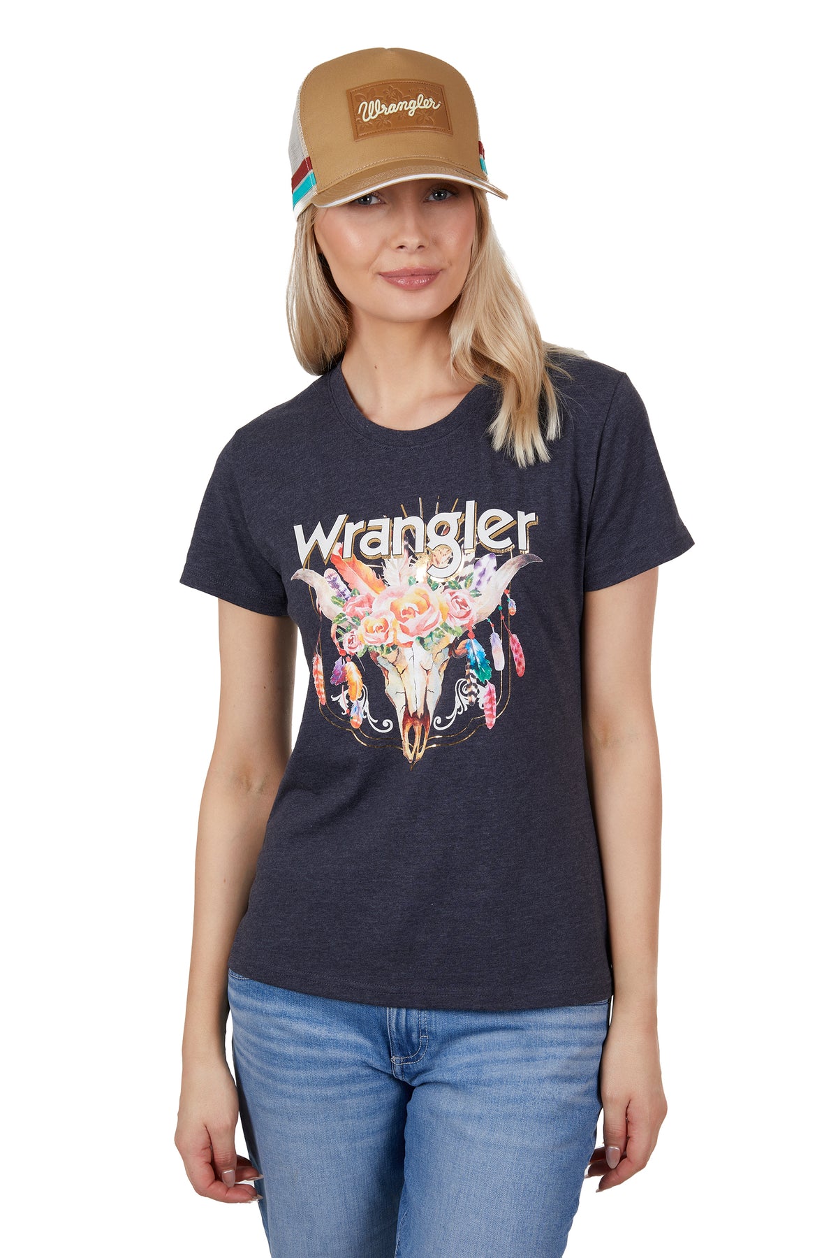 Wrangler Womens Jayde Tee - Charcoal Marle