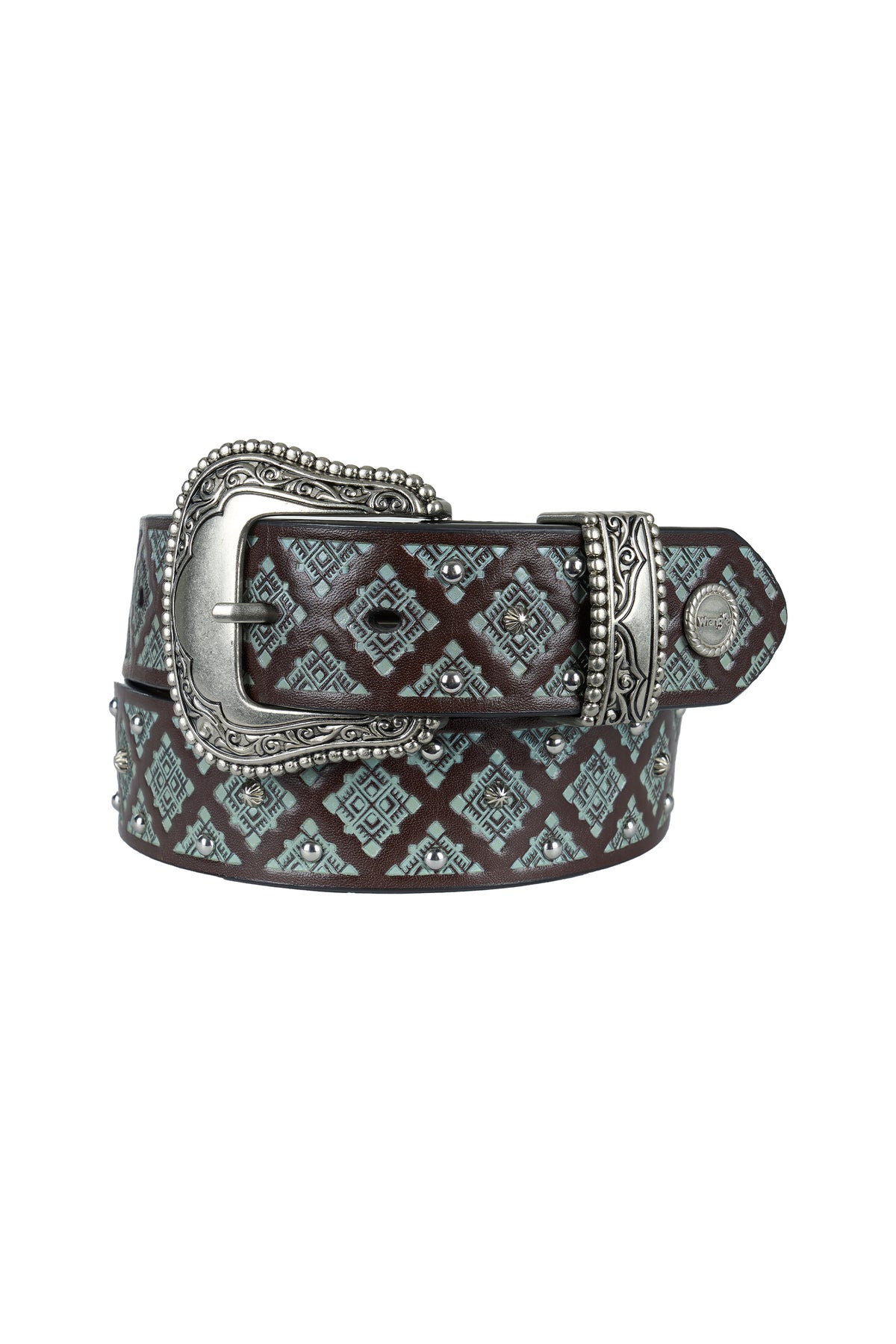 Wrangler Emmaline Belt - Chocolate/Turquoise