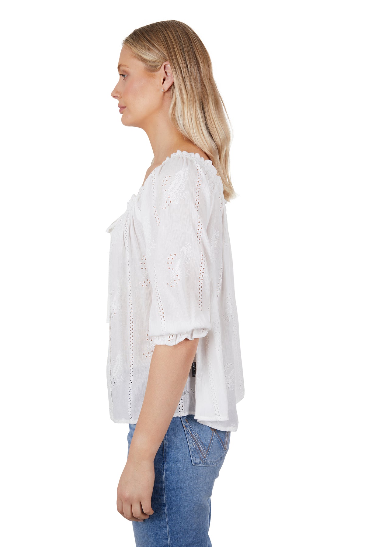 Wranlger Womens Erin Blouse - Ivory