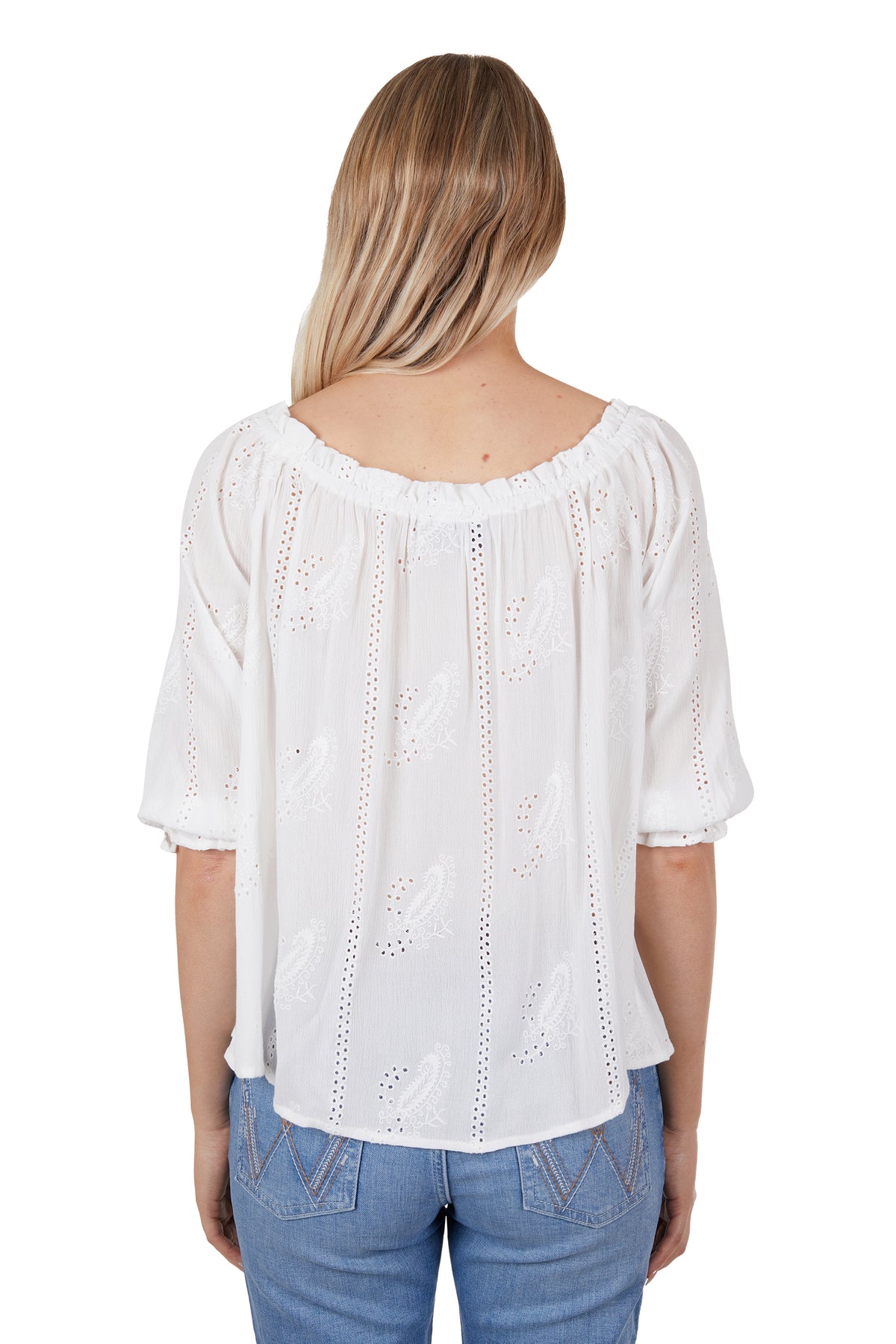 Wranlger Womens Erin Blouse - Ivory