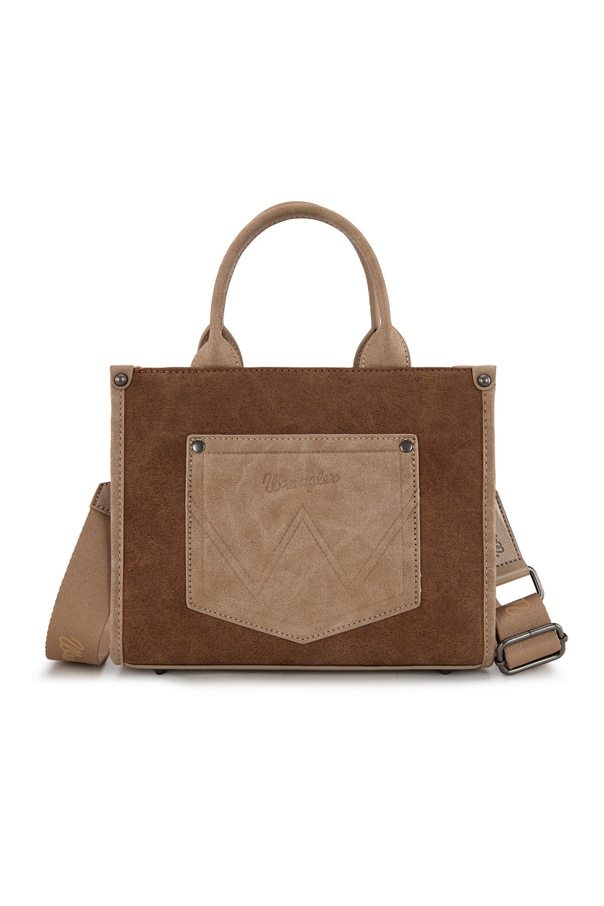 Wrangler Feature Buckle Crossbody Bag - Tan