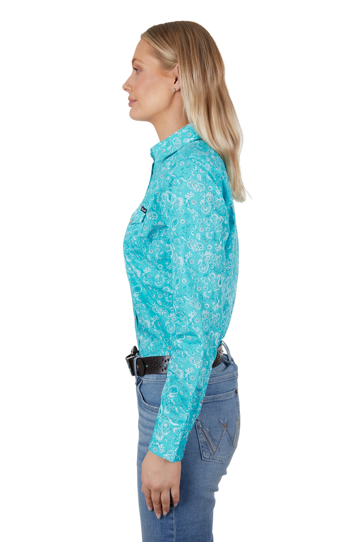 Wrangler Womens Gabby Shirt - Aqua