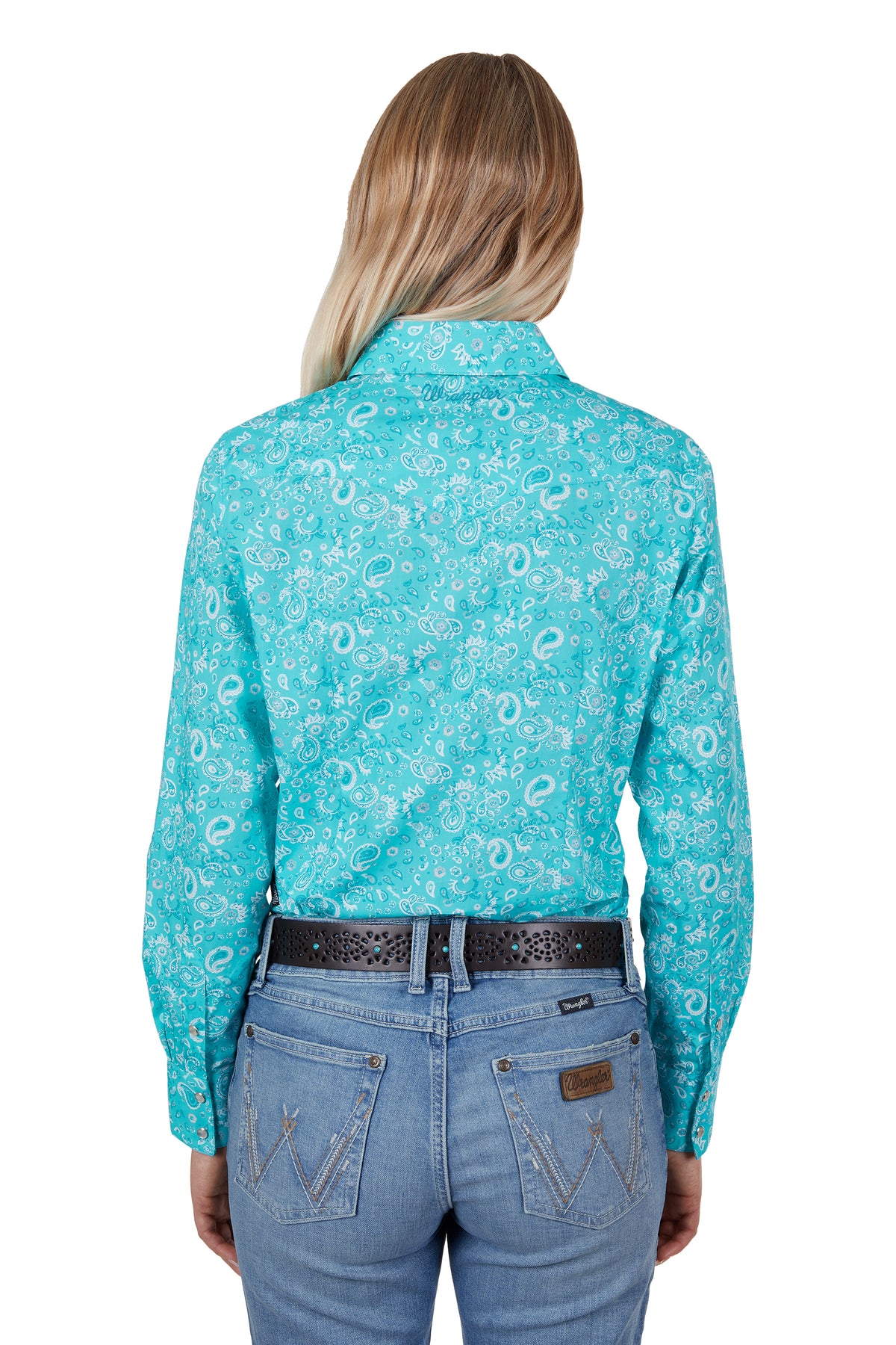 Wrangler Womens Gabby Shirt - Aqua