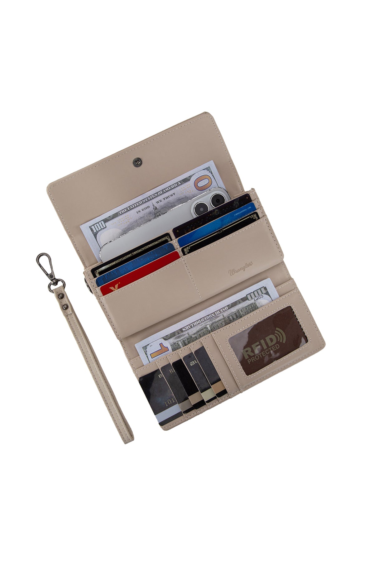 Wrangler Harper Aztec Wallet - Beige