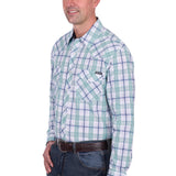 Wrangler Mens Jacob Shirt - Green/White