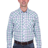 Wrangler Mens Jacob Shirt - Green/White