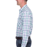 Wrangler Mens Jacob Shirt - Green/White