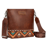 Wrangler Lana Aztec Print Crossbody Bag - Tan