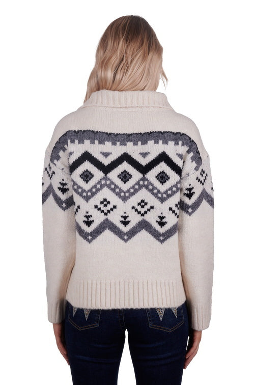 Wrangler Womens Lexie Knitted Pullover - Cream