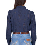 Wrangler Womens Lilly Shirt - Navy