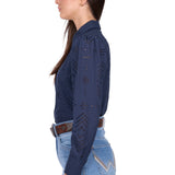 Wrangler Womens Lilly Shirt - Navy
