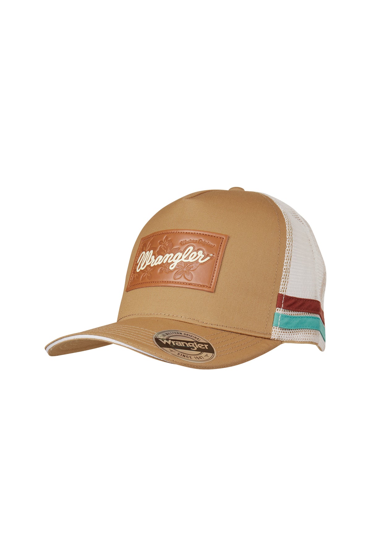 Wrangler Logan High Profile Trucker Cap - Stone