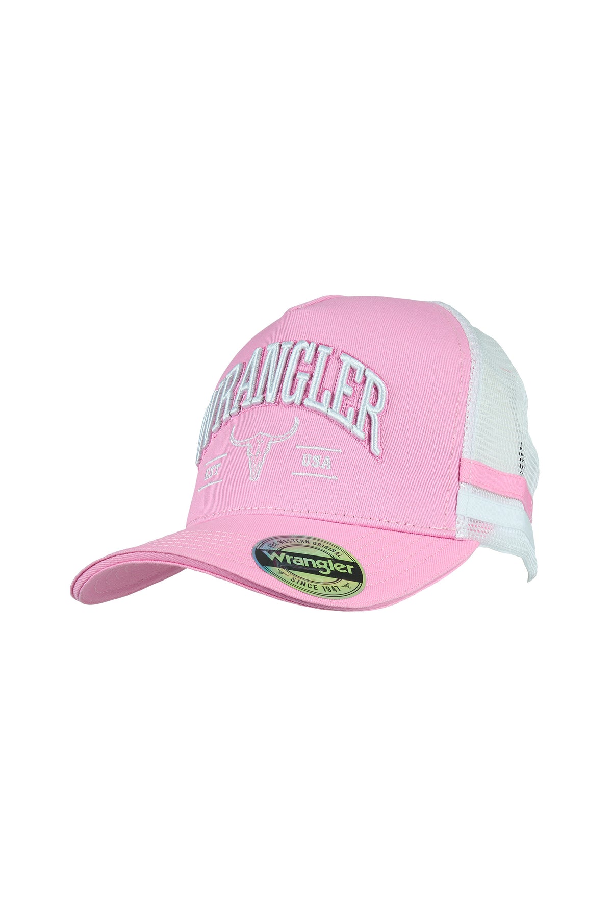 Wrangler Lyndell High Profile Trucker Cap - Pink