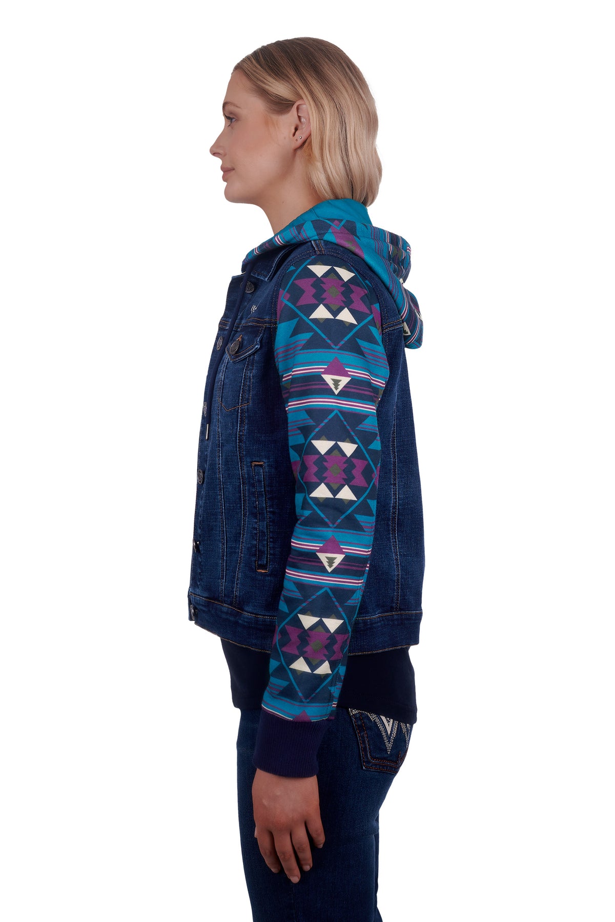 Wrangler Womens Manuela Jacket - Denim/Multi