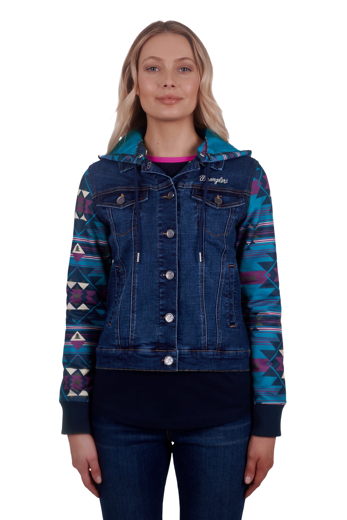 Wrangler Womens Manuela Jacket - Denim/Multi