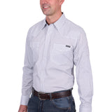 Wrangler Mens Brent Shirt - White/Navy