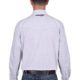 Wrangler Mens Brent Shirt - White/Navy