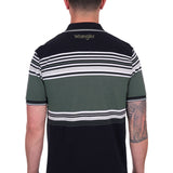 Wrangler Mens Chris Polo - Black/Cypress