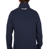 Wrangler Mens Dale 1/4 Zip Pullover - Navy