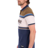 Wrangler Mens Daniel Polo - Navy/Tan