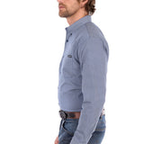 Wrangler Mens Gary Shirt - Navy/White