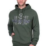 Wrangler Mens Glen Hoodie - Cypress