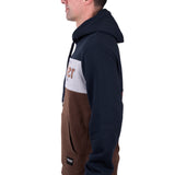 Wrangler Mens Paul Hoodie - Navy/Dark Tan