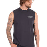 Wrangler Mens Paul Muscle Tank - Charcoal