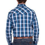 Wrangler Mens Tony Logo Shirt - Navy/Royal