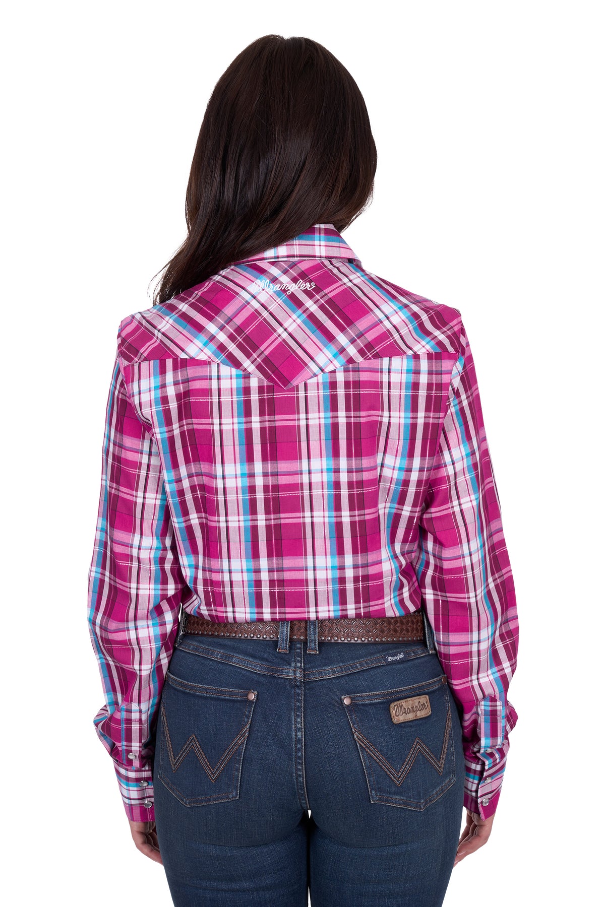 Wrangler Womens Molly Check Shirt - Pink