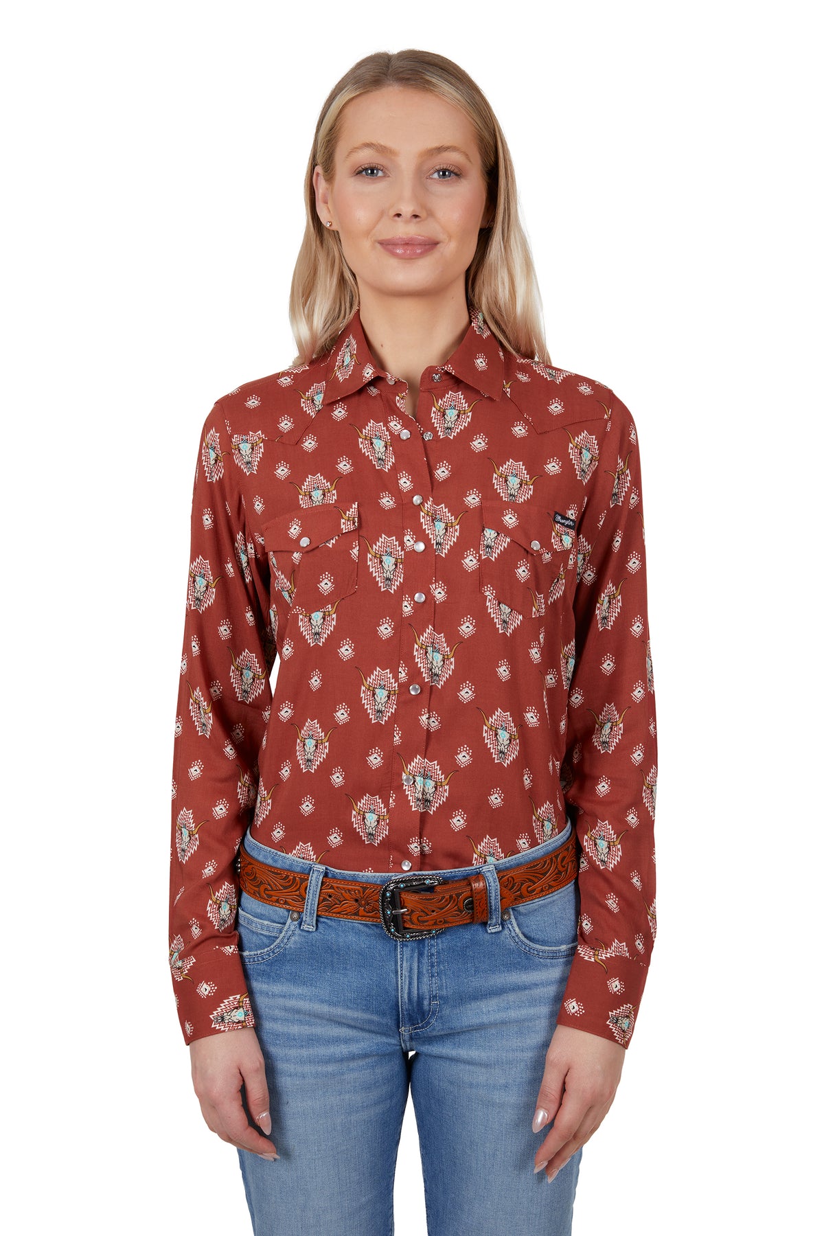 Wrangler Womens Olivia Shirt - Rust