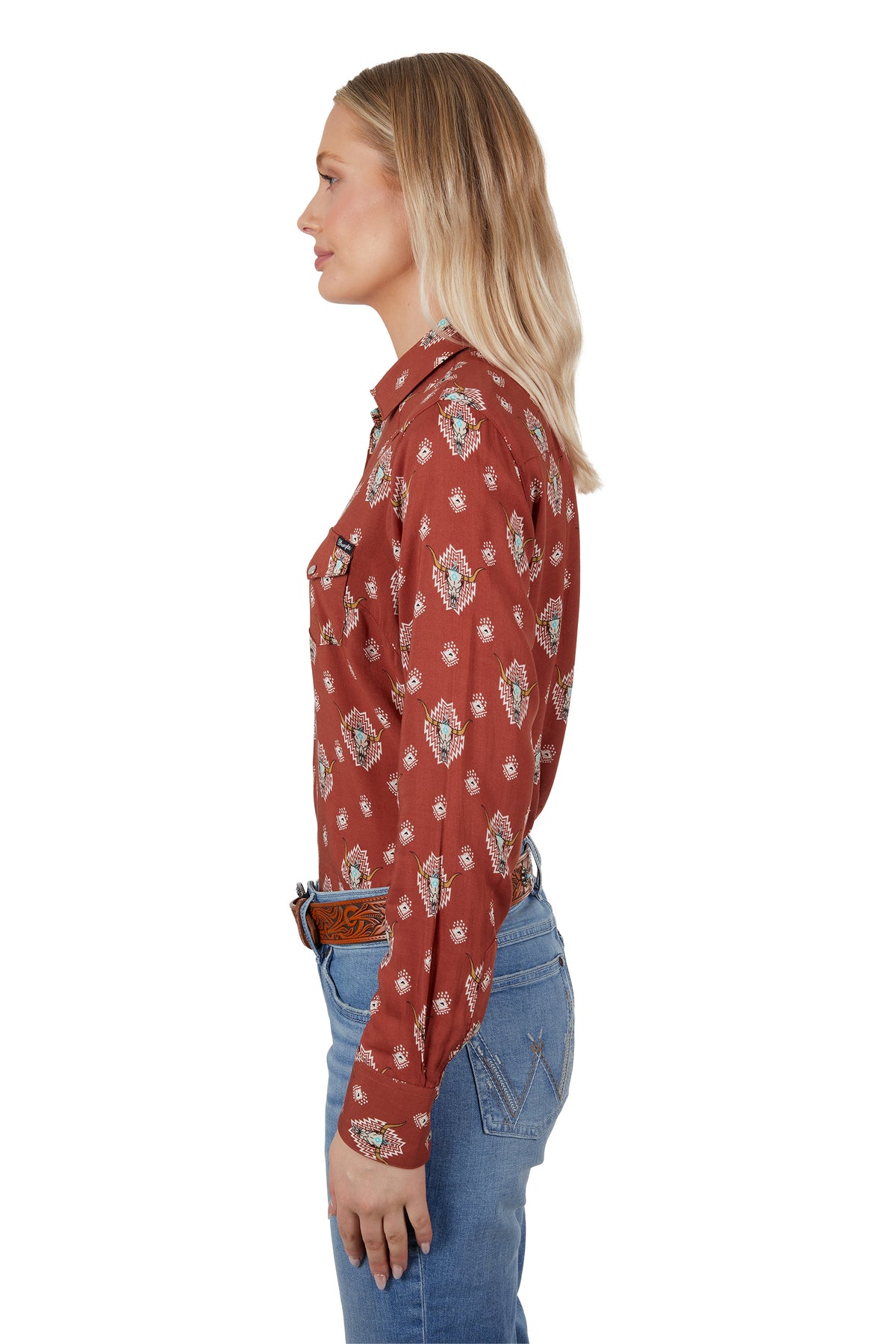 Wrangler Womens Olivia Shirt - Rust