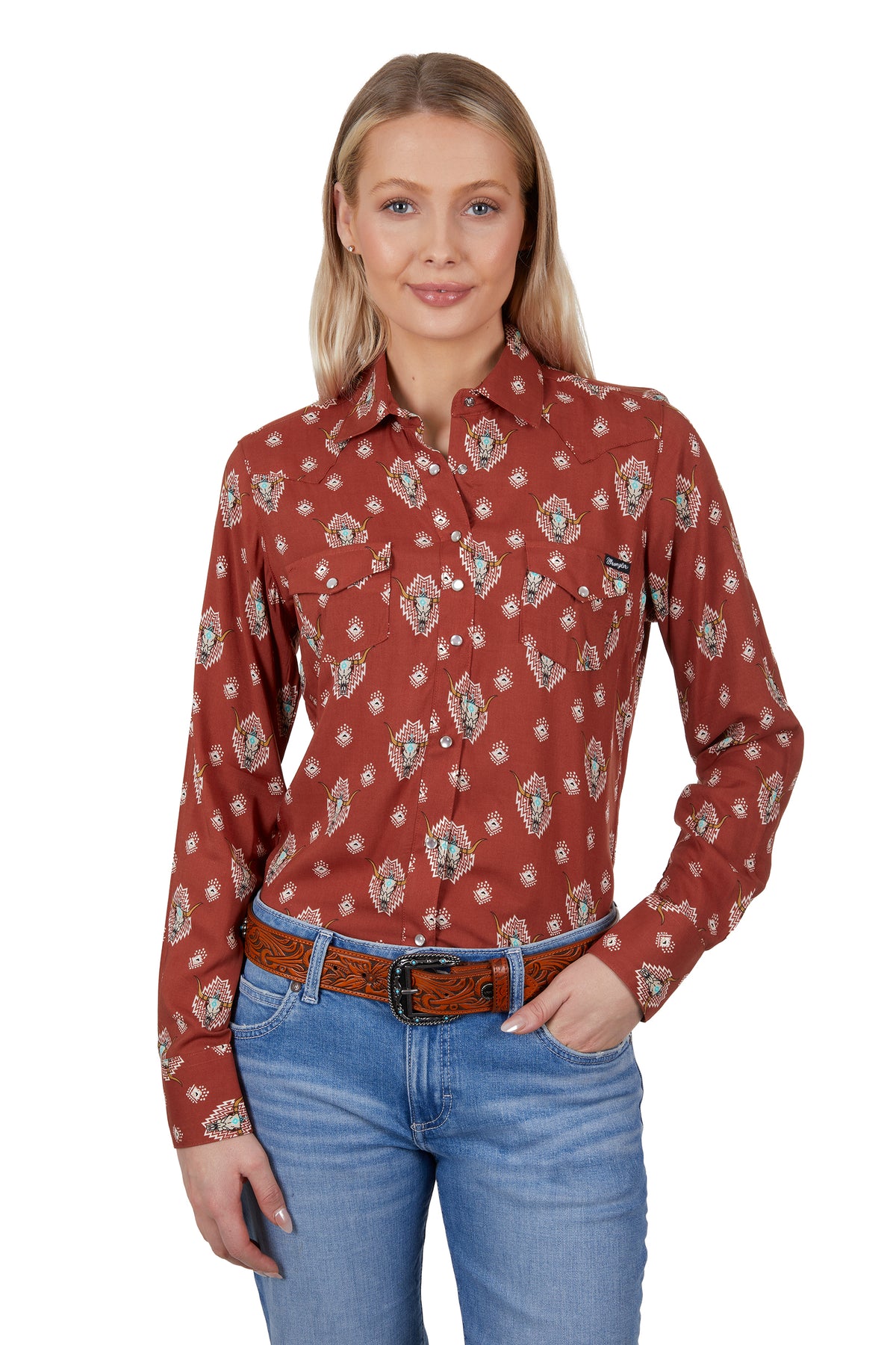 Wrangler Womens Olivia Shirt - Rust