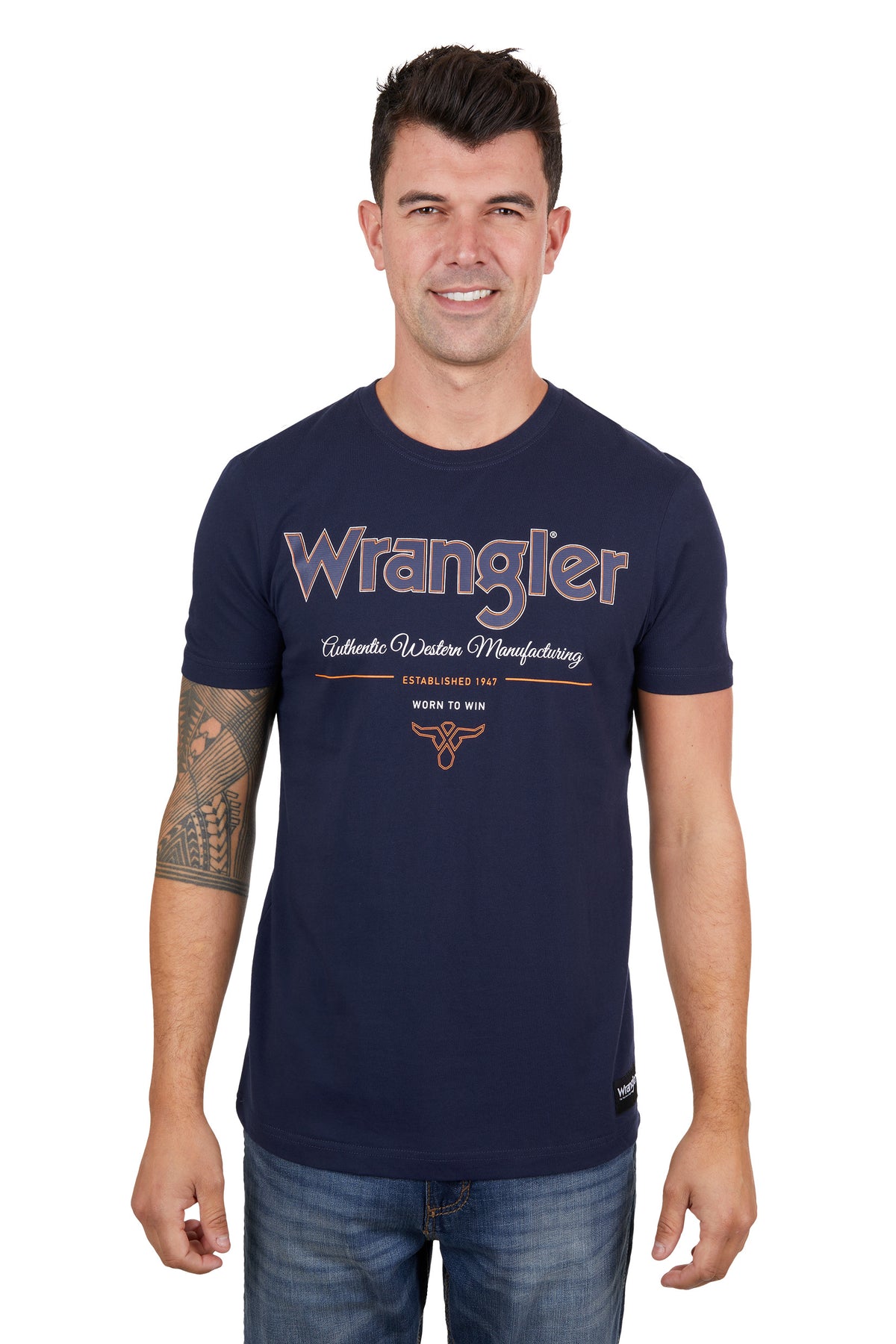 Wrangler Mens Owen Tee - Navy