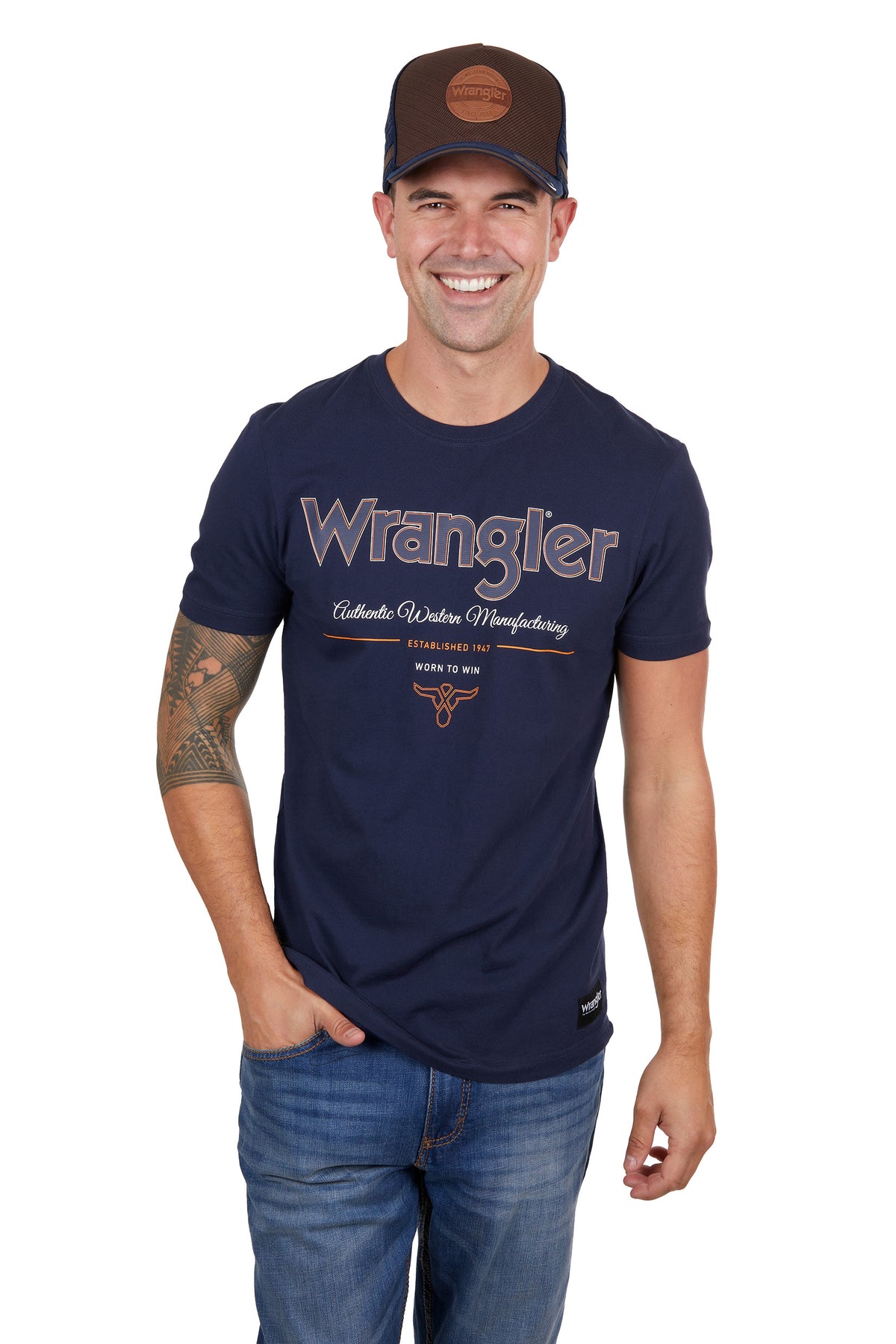 Wrangler Mens Owen Tee - Navy