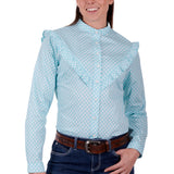 Wrangler Womens Paola Shirt - Aqua