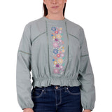 Wrangler Womens Ryleigh Blouse - Lily Pad