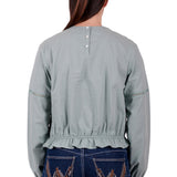 Wrangler Womens Ryleigh Blouse - Lily Pad