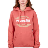 Wrangler Womens Sarah Hoodie - Coral