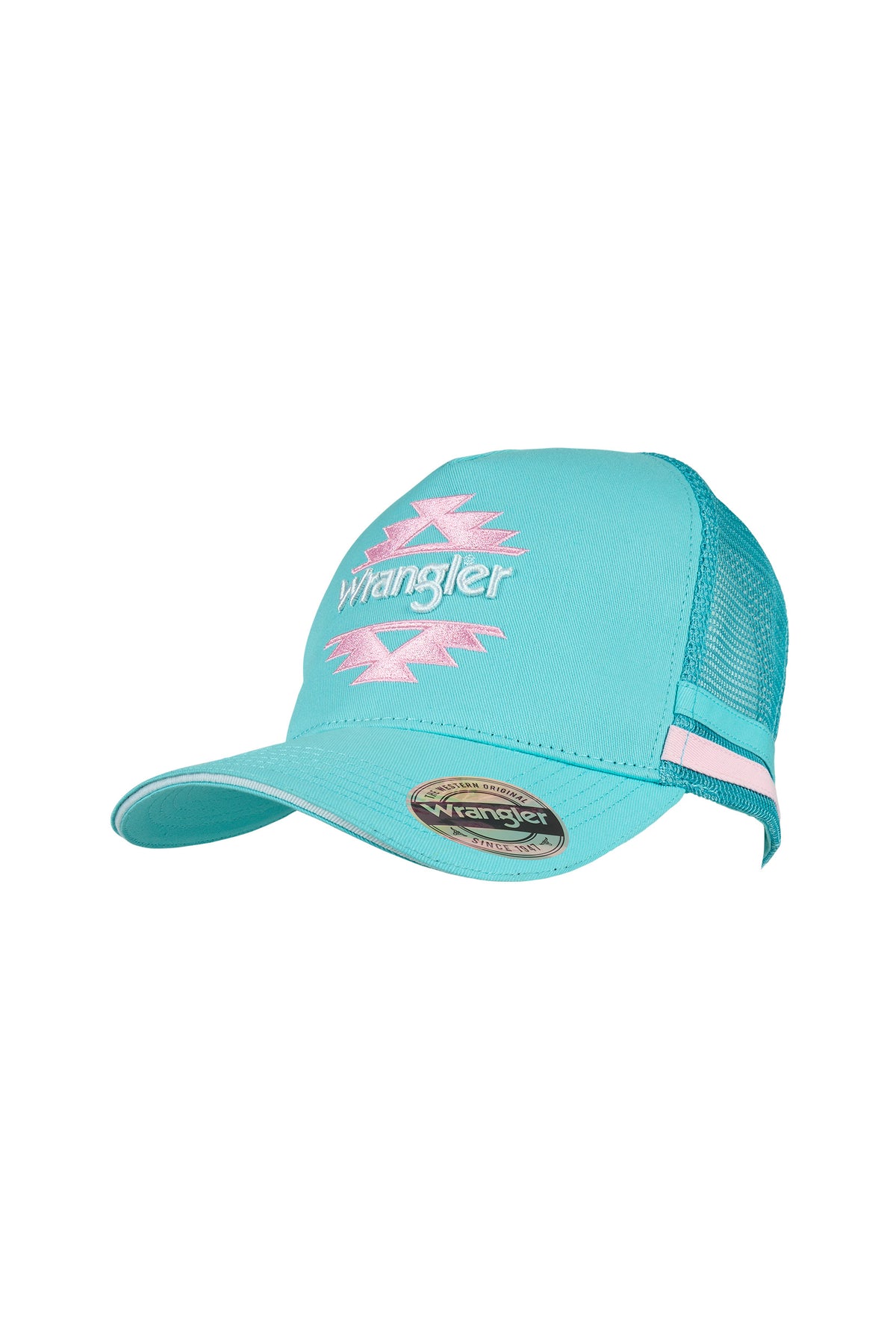 Wrangler Sasha High Profile Trucker Cap - Aqua