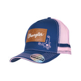 Wrangler Sasha High Profile Trucker Cap - Blue