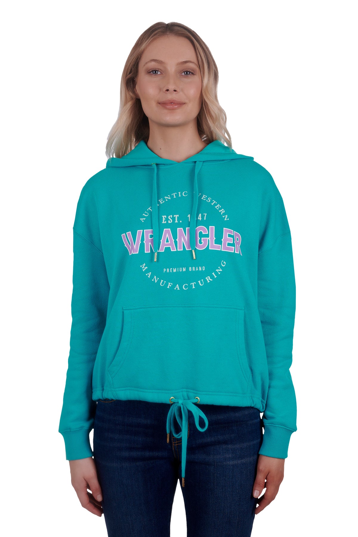 Wrangler Womens Shanna Pullover Hoodie - Green