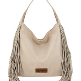 Wrangler Shiloh Fringe Studded Bag - Beige