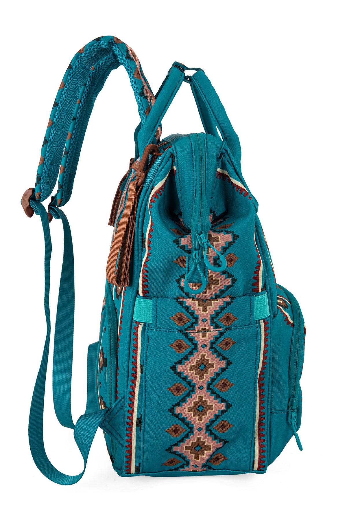 Wrangler Southwestern Backpack Baby Bag - Turquoise