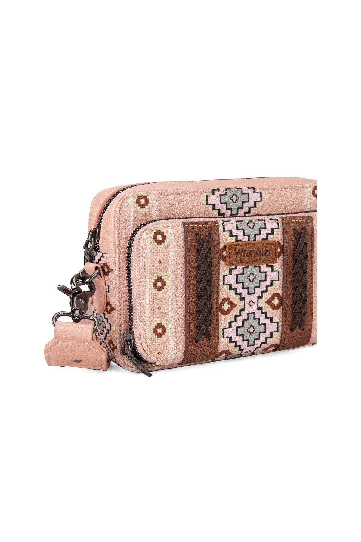 Wrangler Southwestern Crossbody Wallet Bag - Pink